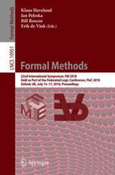 Front cover of Formal Methods, FM 2018