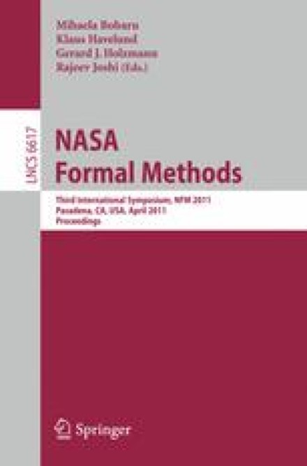 Front cover of NASA Formal Methods, NFM 2011