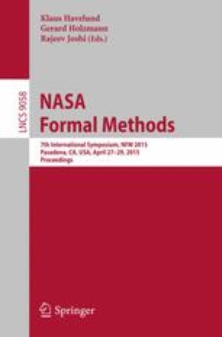 Front cover of NASA Formal Methods, NFM 2015